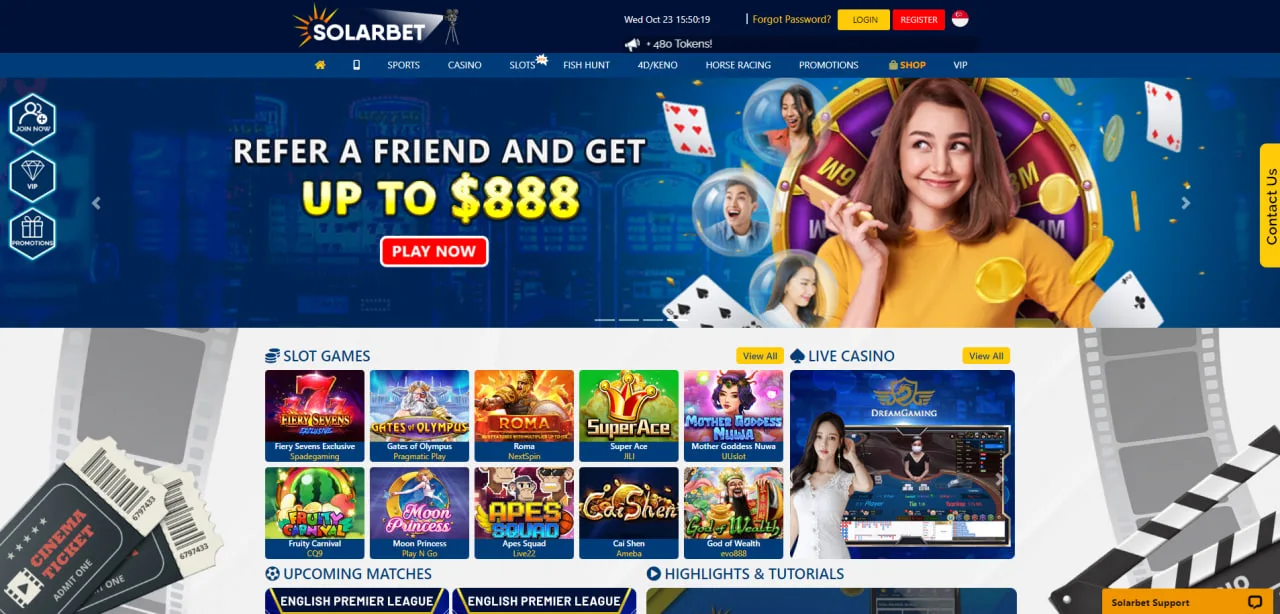 Solarbet Online Betting Singapore Site