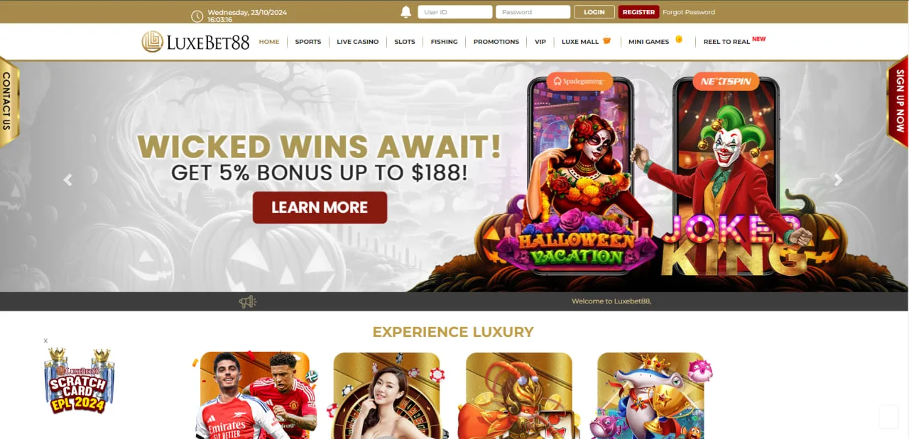 Luxebet88 Sportsbook in Singapore