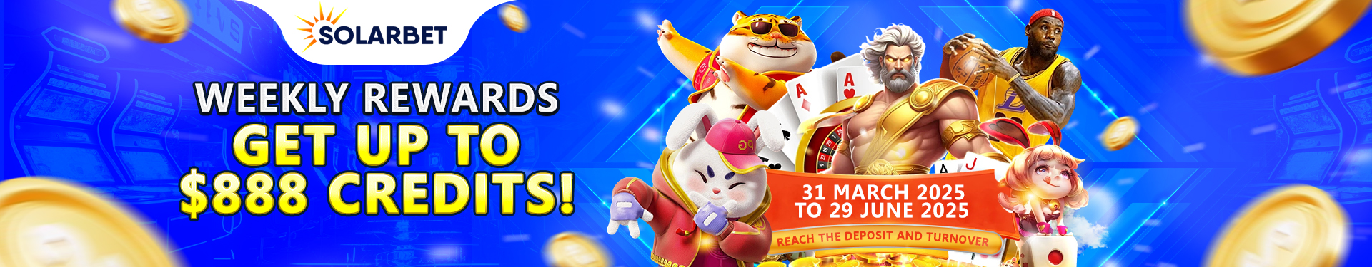 Solarbet Promo Weekly rewards